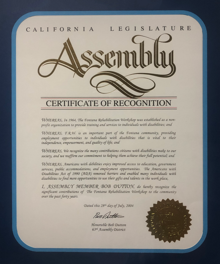 Assembly Certificate 1